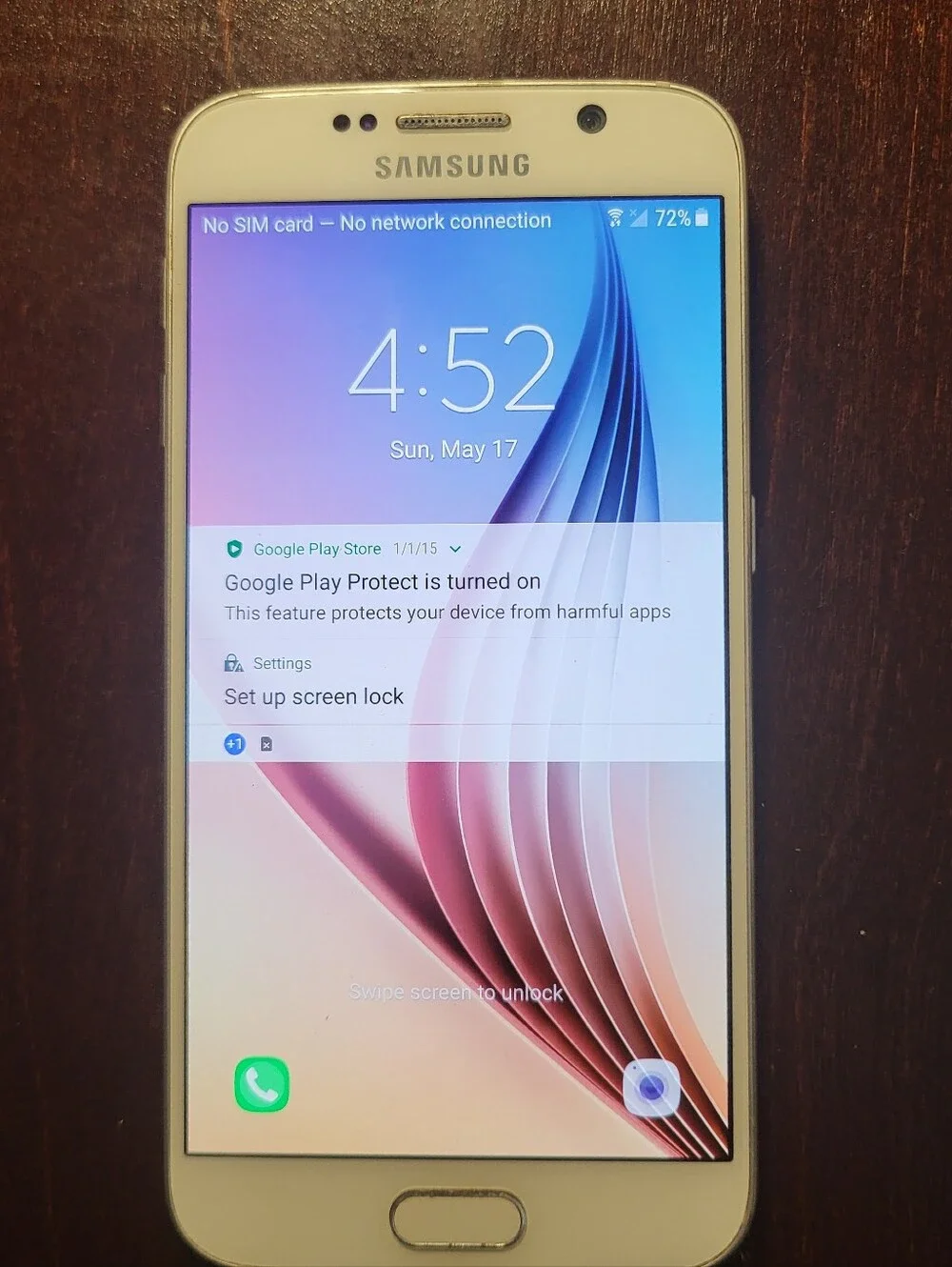 Samsung Galaxy S6 SM-G920V 4G LTE 64GB Verizon Unlocked Smartphone - White Pearl